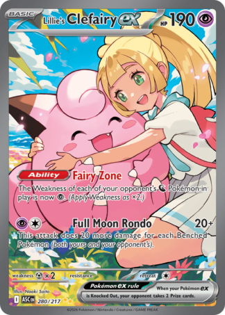 Lillie's Clefairy ex 280 / 217