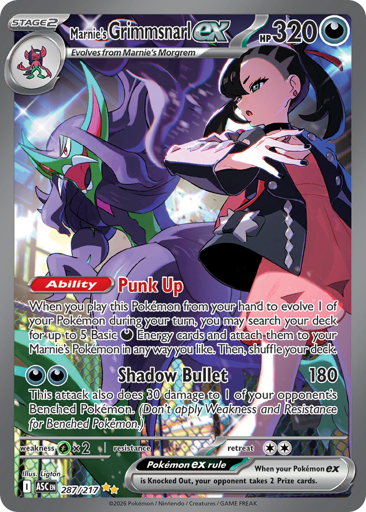Marnie's Grimmsnarl ex 287 / 217