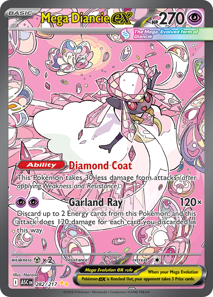 Mega Diancie ex 282 / 217