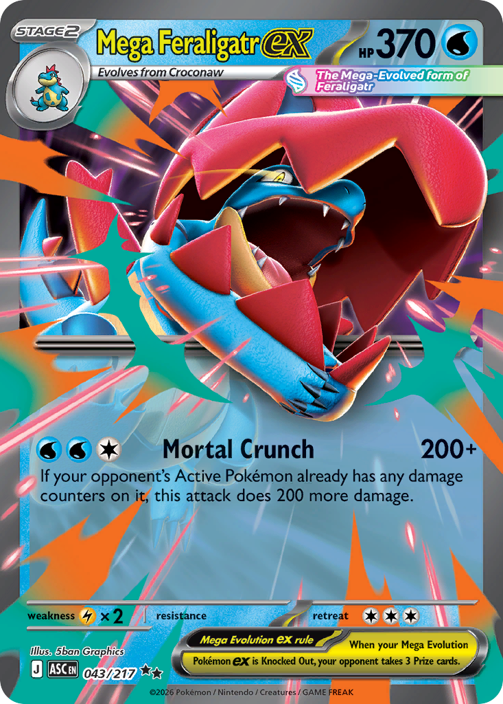 Mega Feraligatr ex 43 / 217