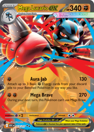 Mega Lucario ex 113 / 217