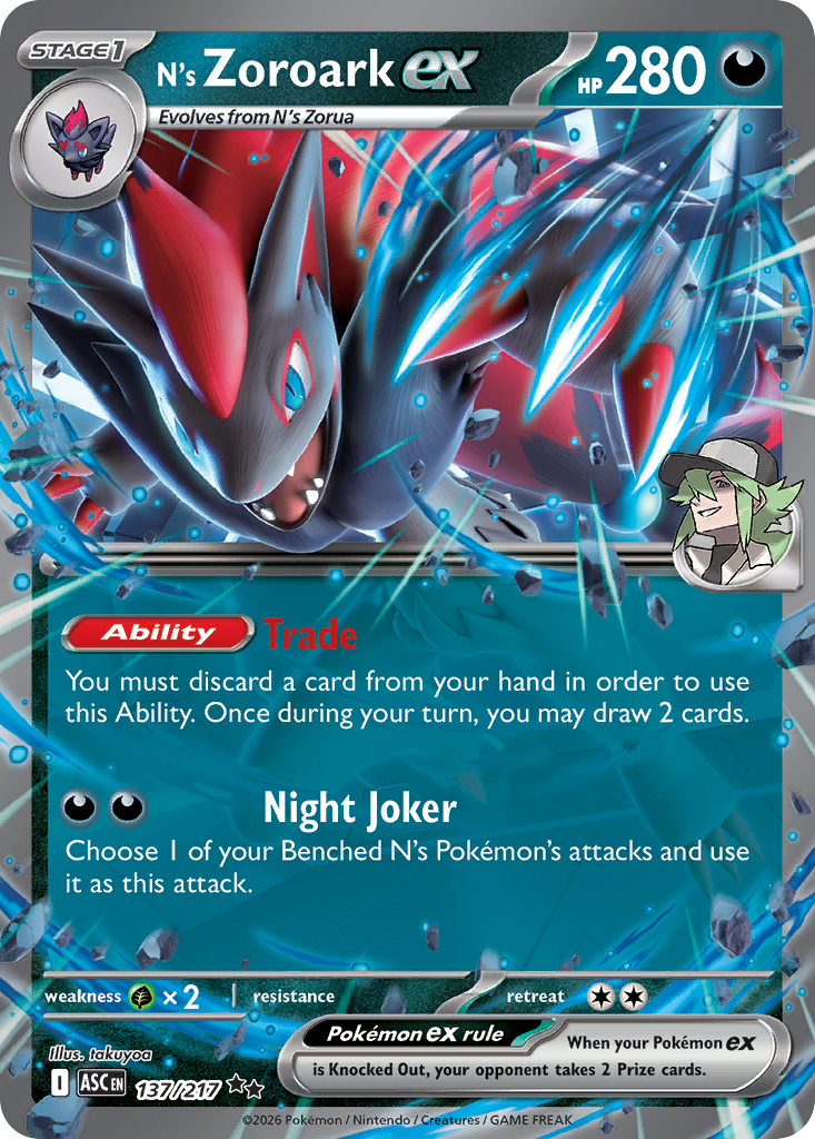 N's Zoroark ex 137 / 217