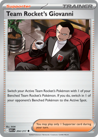 Team Rocket's Giovanni 204 / 217