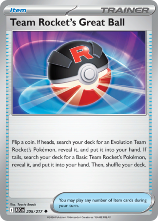 Team Rocket's Great Ball 205 / 217
