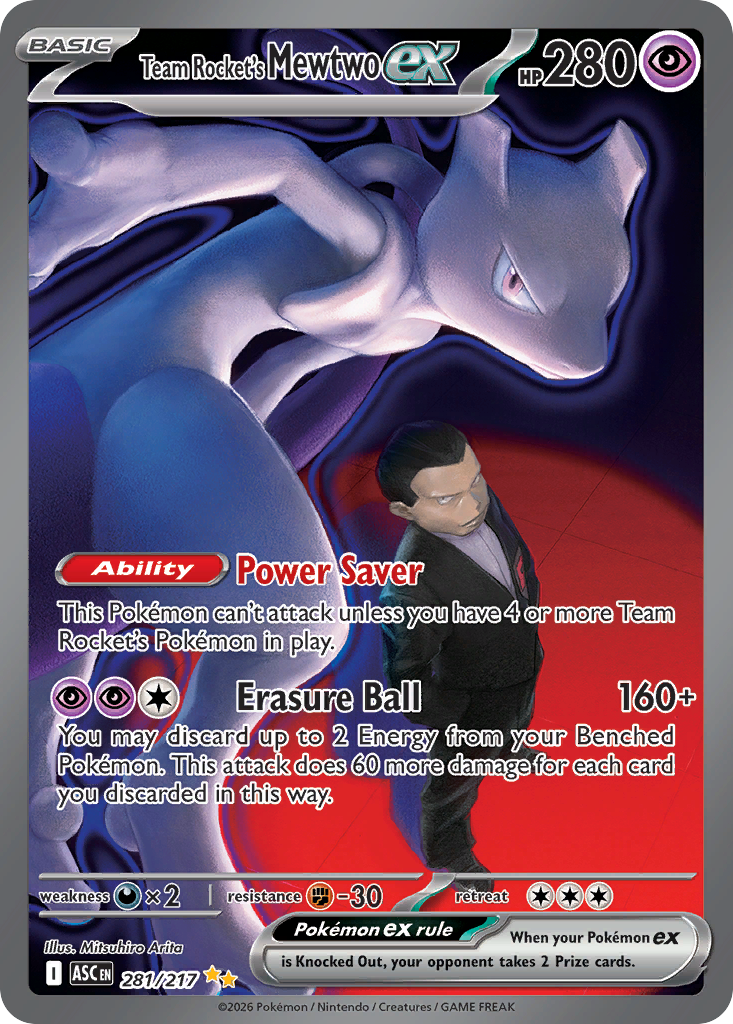 Team Rocket's Mewtwo ex 281 / 217