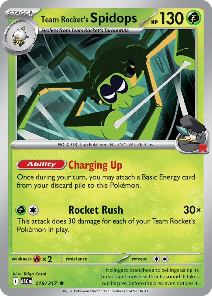 Team Rocket's Spidops 19 / 217