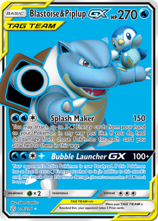 Blastoise & Piplup-GX 214 / 236
