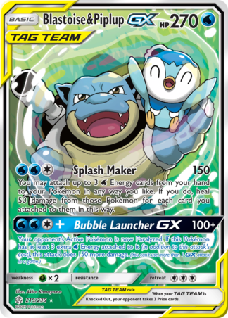 Blastoise & Piplup-GX 215 / 236