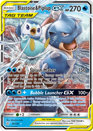 Blastoise & Piplup-GX 38 / 236