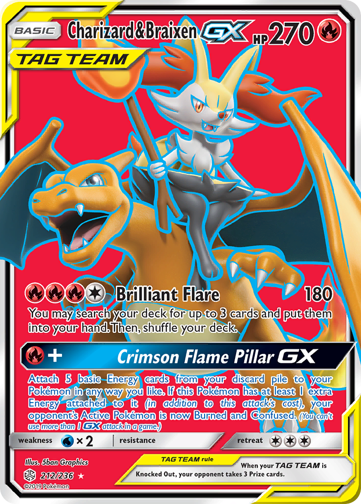 Charizard & Braixen-GX 212 / 236