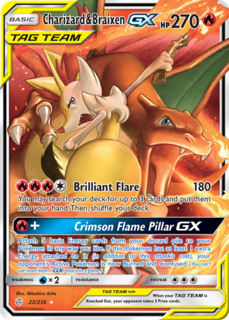 Charizard & Braixen-GX 22 / 236