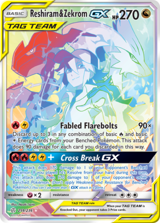 Reshiram & Zekrom-GX 259 / 236