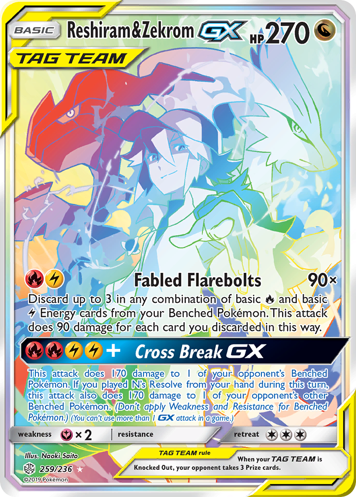 Reshiram & Zekrom-GX 259 / 236