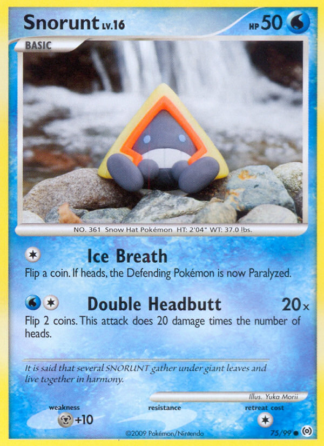 Snorunt 75 / 99