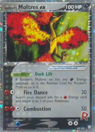 Rocket's Moltres ex 100 / 109