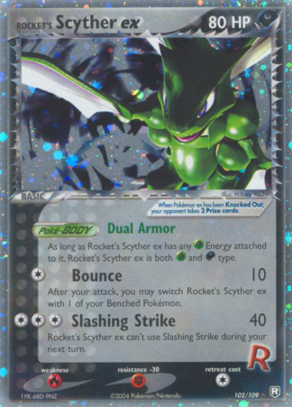 Rocket's Scyther ex 102 / 109