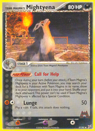 Team Magma's Mightyena 37 / 95