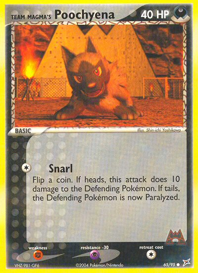 Team Magma's Poochyena 65 / 95