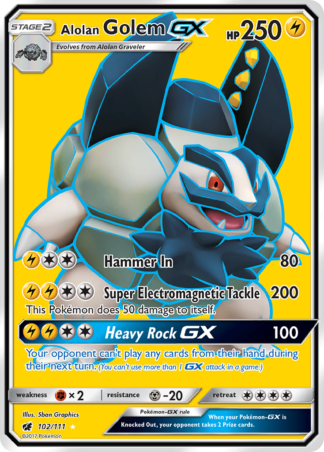 Alolan Golem-GX 102 / 111