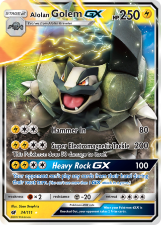 Alolan Golem-GX 34 / 111
