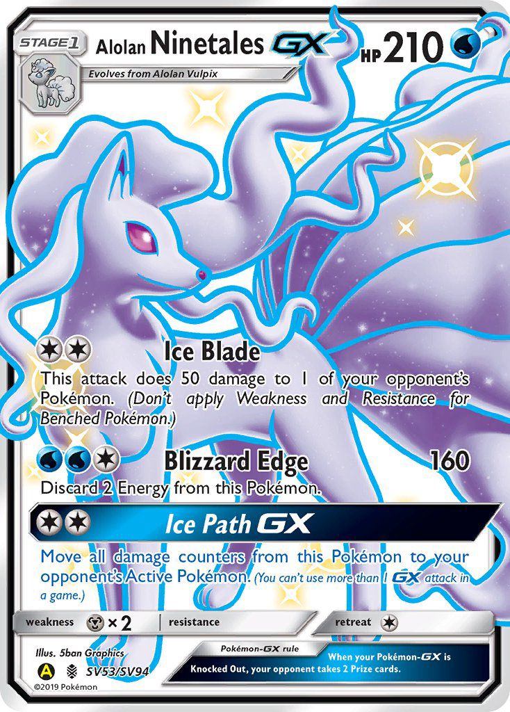 Alolan Ninetales-GX SV53 / 68