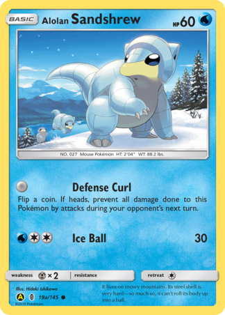 Alolan Sandshrew 19a / 145