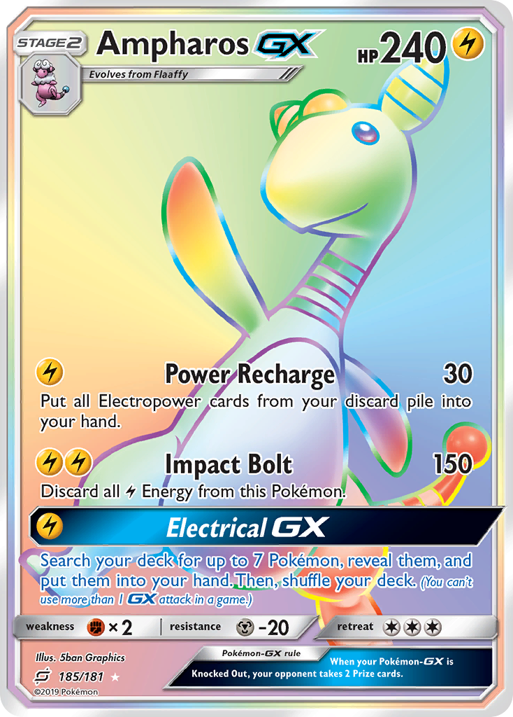 Ampharos-GX 185 / 181