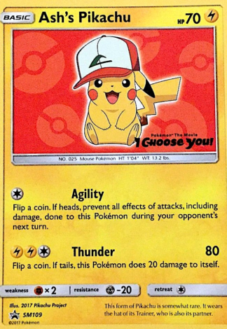 Ash's Pikachu SM109 / 248