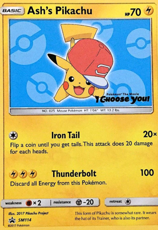 Ash's Pikachu SM114 / 248