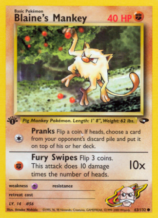 Blaine's Mankey 63 / 132
