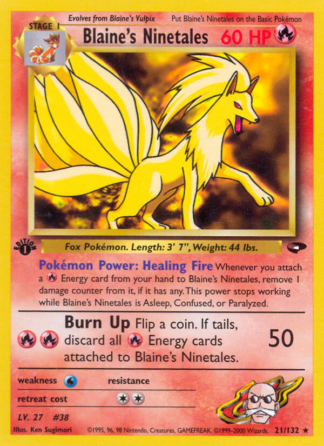 Blaine's Ninetales 21 / 132