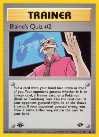 Blaine's Quiz #2 111 / 132