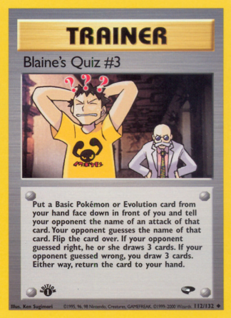 Blaine's Quiz #3 112 / 132
