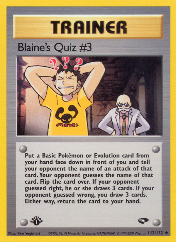 Blaine's Quiz #3 112 / 132