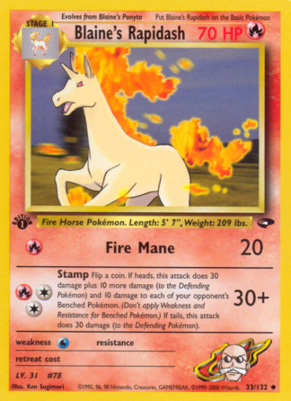 Blaine's Rapidash 33 / 132