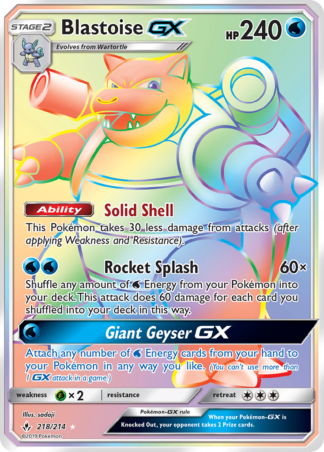 Blastoise-GX 218 / 214