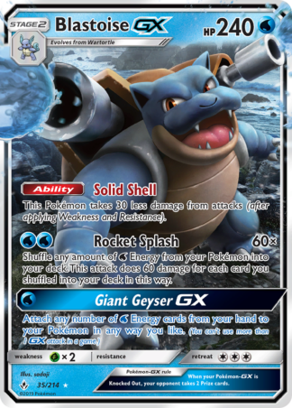 Blastoise-GX 35 / 214