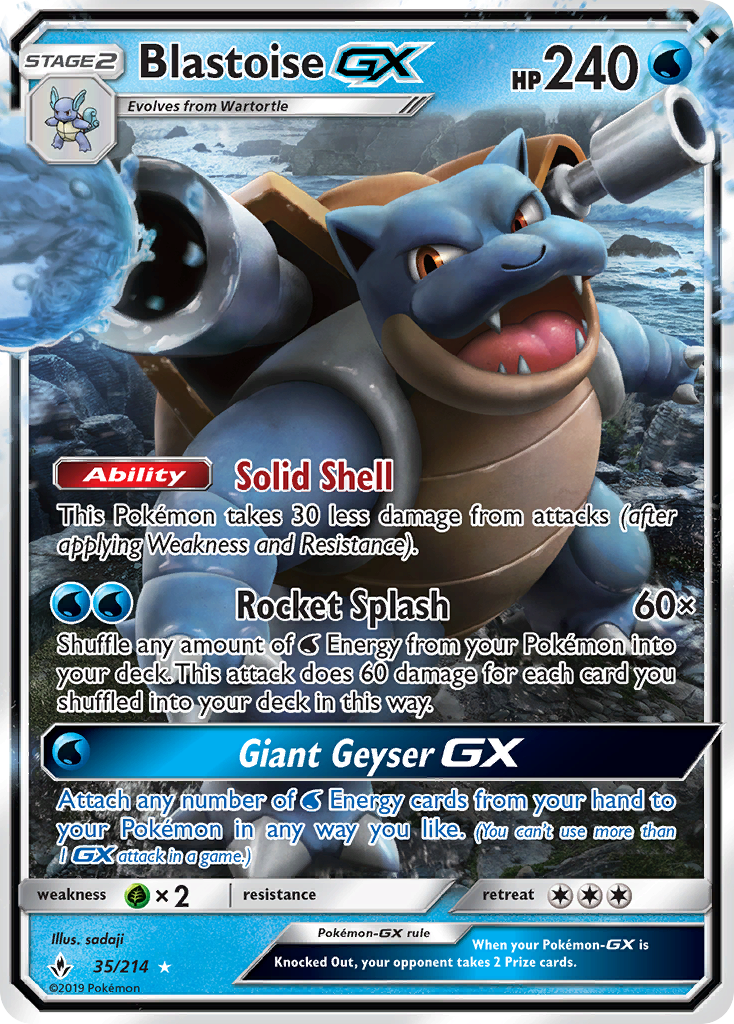 Blastoise-GX 35 / 214