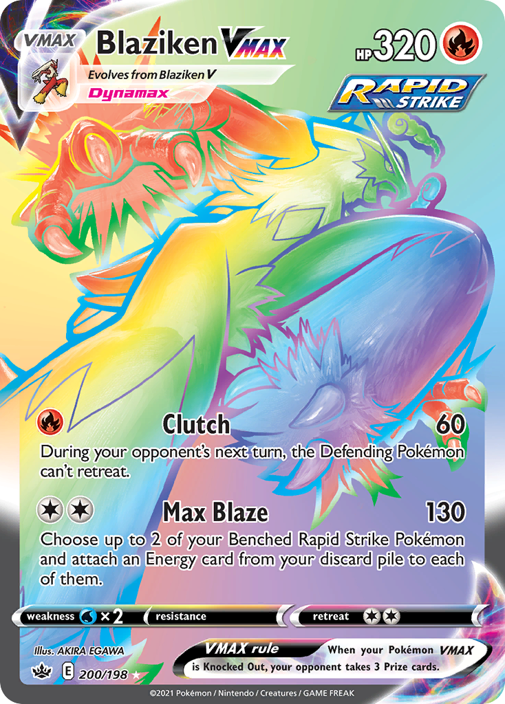 Blaziken VMAX 200 / 198