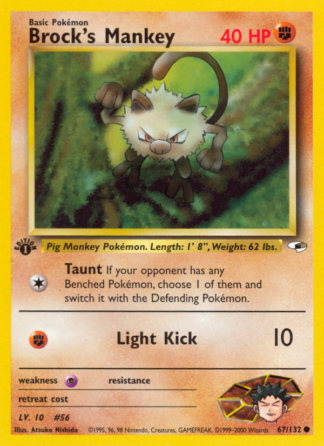 Brock's Mankey 67 / 132