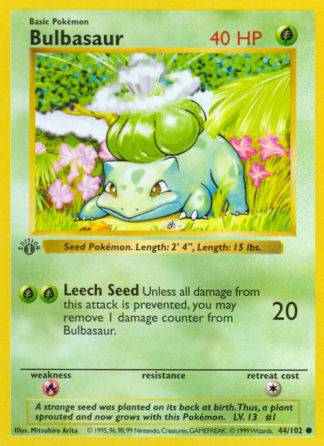 Bulbasaur 44 / 102