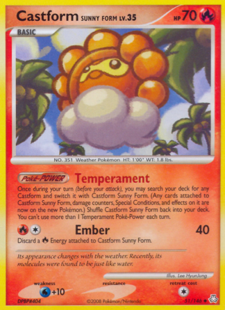 Castform Sunny Form 51 / 146