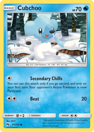 Cubchoo 61 / 214