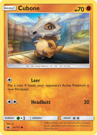 Cubone 52 / 111