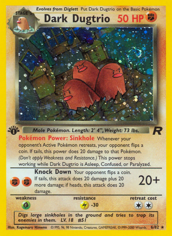Dark Dugtrio 6 / 82