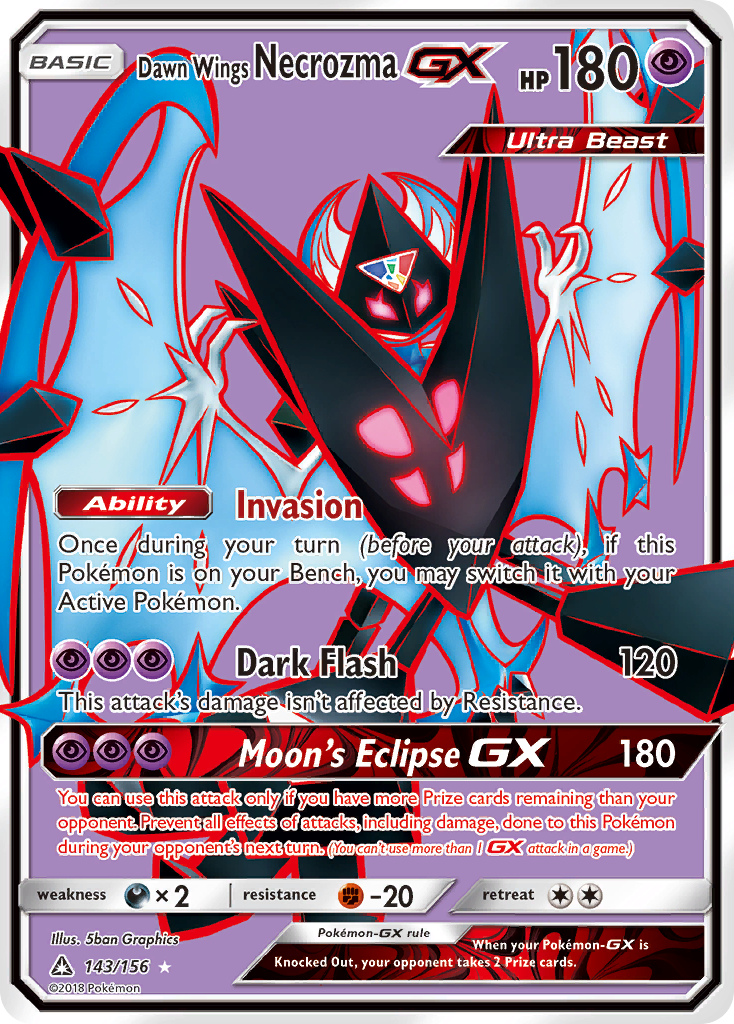 Dawn Wings Necrozma-GX 143 / 156
