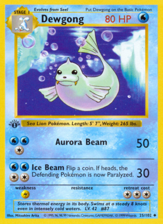 Dewgong 25 / 102