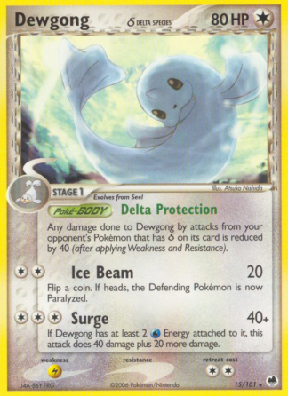 Dewgong δ 15 / 101