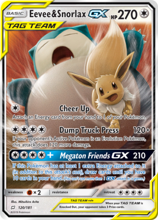 Eevee & Snorlax-GX 120 / 181