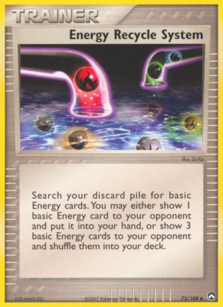 Energy Recycle System 73 / 108